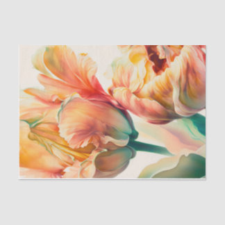 TULIPMANIA 5/6 Papageientulips für die Entcoupage Seidenpapier