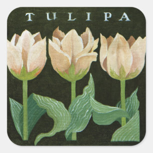 Tulips 2013 quadratischer aufkleber