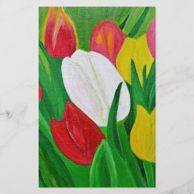 Tulips 2a briefpapier (Vorderseite)