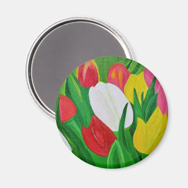 Tulips 2a magnet (Vorderseite/Rückseite)