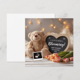Tulips Baby Faire-part médias sociaux