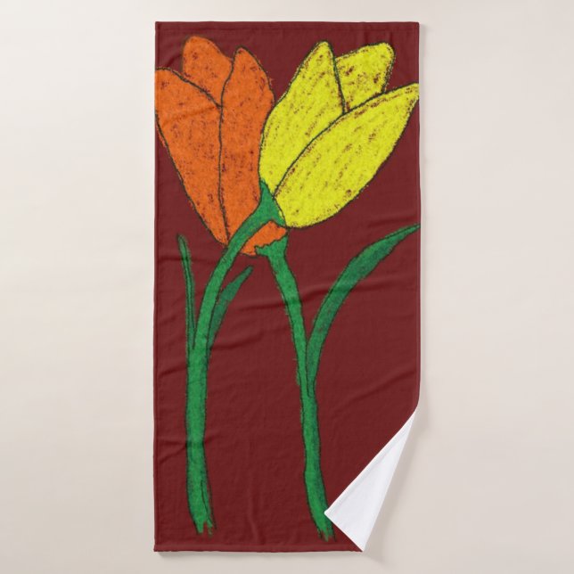 Tulips Badehandtuch (Badehandtuch)