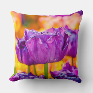 Tulips Bezaubernd Lila Kissen