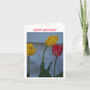 Tulips & Birthday Cake Karte