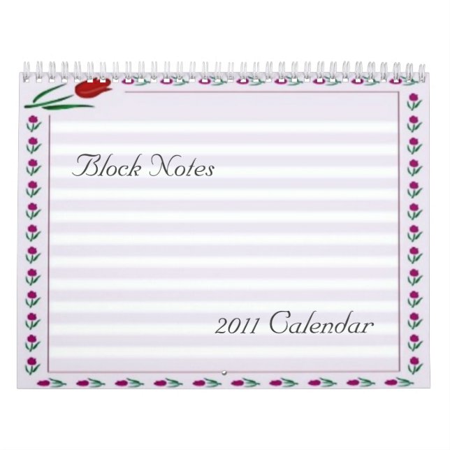 Tulips-Blocknotizen 2011-Kalender Kalender (Titelbild)