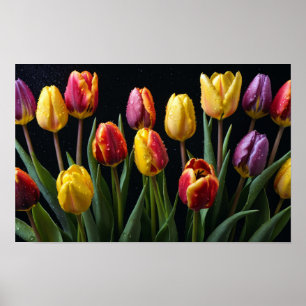 Tulips Blume Farbenfrohe Blossom Dekoration Blosso