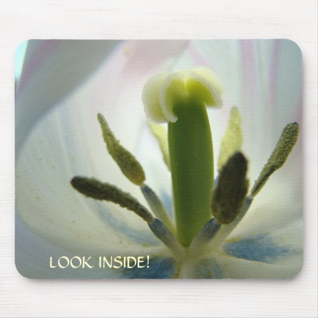 Tulips-Blume SIEHT INSIDE! MUSEPAD-Frühjahr! Mousepad (Vorne)