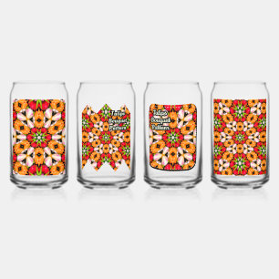 Tulips Bouquet Pattern Dosenglas