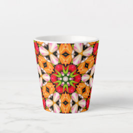 Tulips Bouquet Pattern Milchtasse