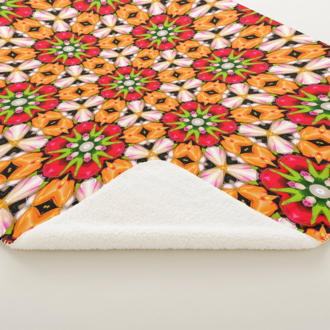 Tulips Bouquet Pattern Sherpadecke (3/4)