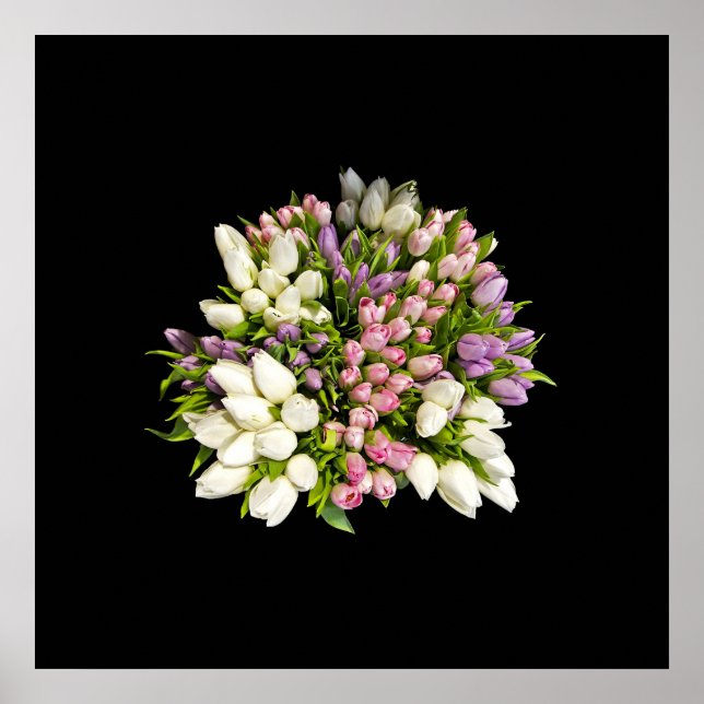 Tulips Bouquet Poster (Vorne)