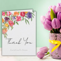 Tulips Brautparty Vielen Dank Karte