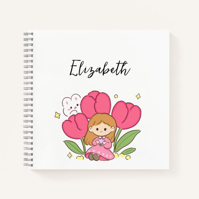Tulips Custom Notizbuch (Vorderseite)