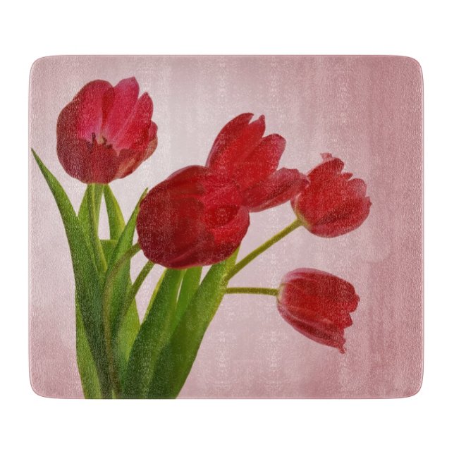 Tulips Cutting Board Schneidebrett (Vorderseite)