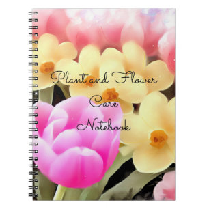 Tulips Daffodis Pflanze Care Notebook Notizblock