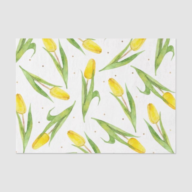 Tulips (Design 33 Gelb/orange Serie) Seidenpapier (Vorderseite)