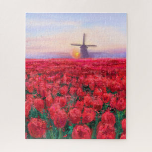 Tulips Field - Landschaft - Frühjahr in den Nieder