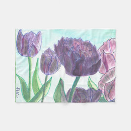 Tulips Fleecedecke