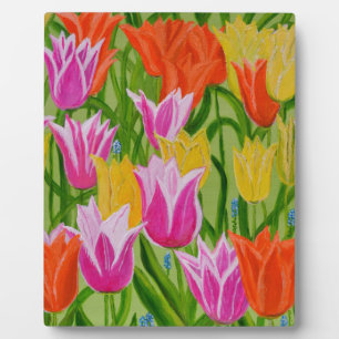 Tulips Fotoplatte