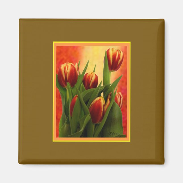 Tulips Gibney The MUSEUM Zazzle Geschenke Magnet (Vorne)
