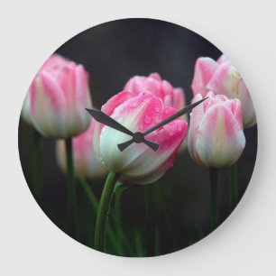 Tulips Große Wanduhr