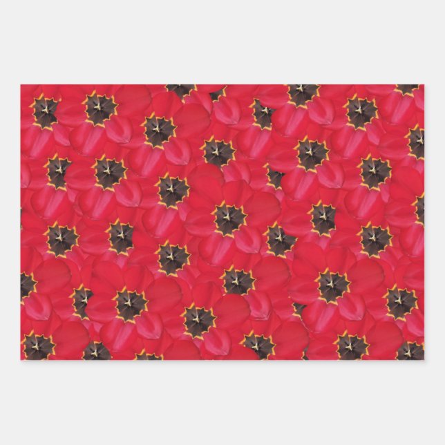 Tulips Hintergrund Packpapier Blatt (Vorderseite)