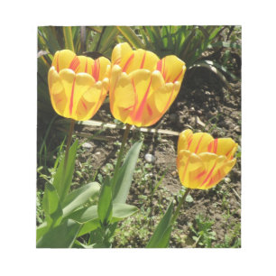 Tulips im Sun Notepad Notizblock