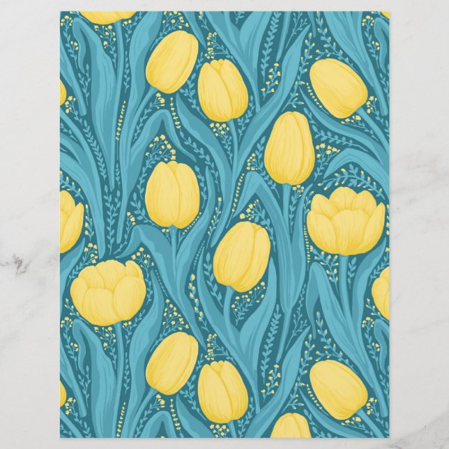 Tulips in blau und gelb (Vorderseite)