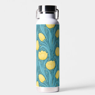 Tulips in blue and yellow trinkflasche