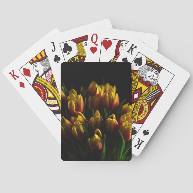Tulips in Blume Spielkarten (Rückseite)