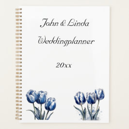 Tulips in Delft Blue, benutzerdefinierbar Planer