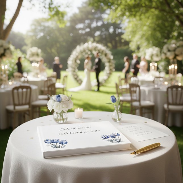 Tulips in Delft Blue Gästebuch (Von Creator hochgeladen)