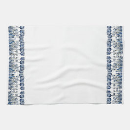 Tulips in Delft Blue Geschirrtuch