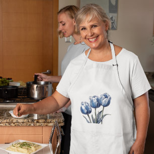 Tulips in Delft Blue Schürze