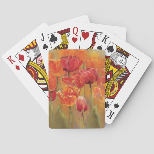 Tulips in der Mitte Spielkarten (Rückseite)