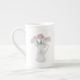 Tulips in der Pitcher-Keramik Prozellantasse