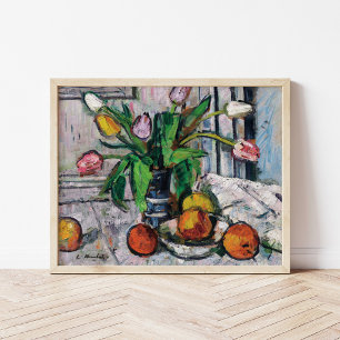 Tulips in einer blauen Vase   George Leslie Hunter Poster