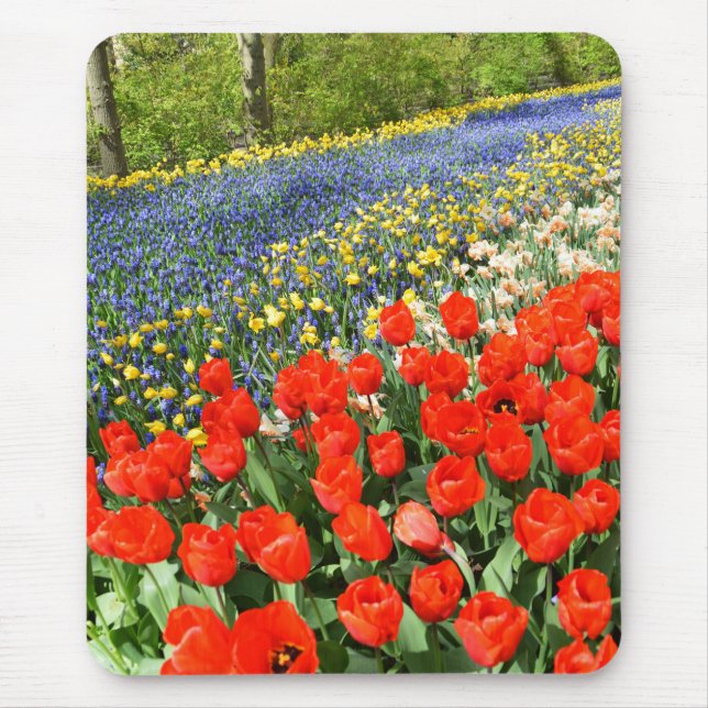 Tulips in Wäldern Mousepad (Vorne)