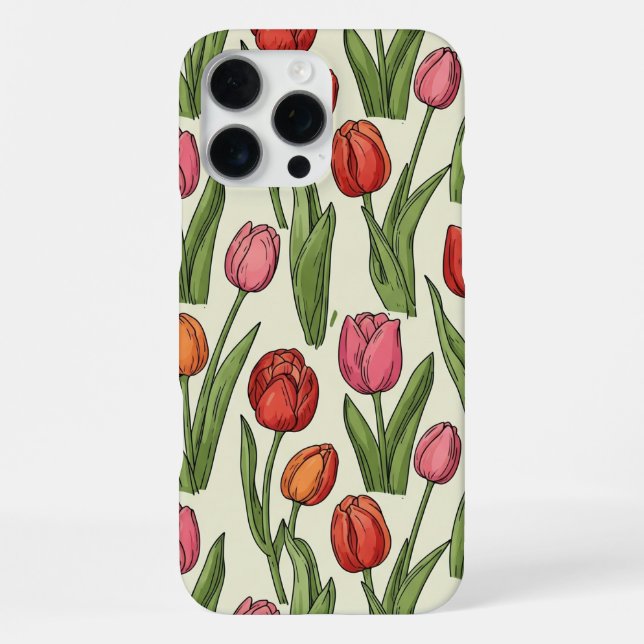 Tulips iPhone Case 16 Pro Max Hülle (Rückseite)