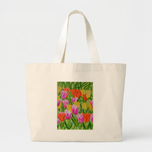 Tulips Jumbo Stoffbeutel