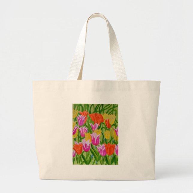 Tulips Jumbo Stoffbeutel (Vorne)