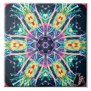 Tulips Kaleidoscope Carreaux