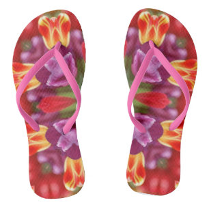 Tulips Kaleidoskop Flip Flops