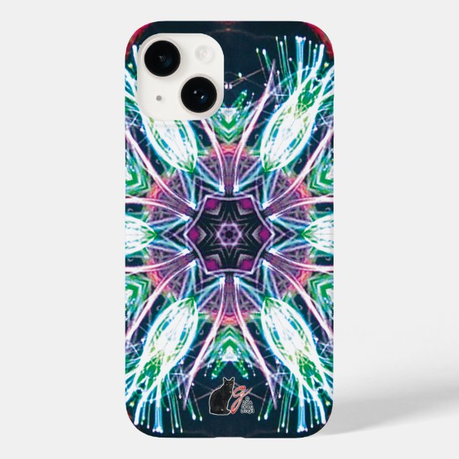 Tulips Kaleidosskop Case-Mate iPhone 14 Hülle (Rückseite)