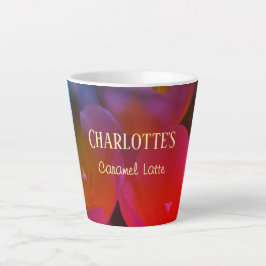 Tulips Kleine Blumenbezeichnung und Lieblings-Latt Milchtasse