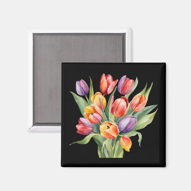 Tulips Magnet (Vorderseite/Rückseite)