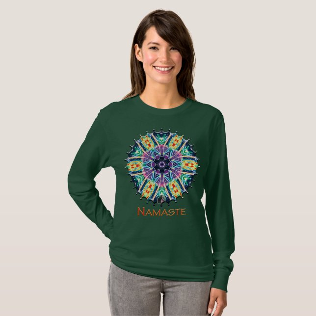 Tulips Namaste Kaleidoscope T-Shirt (Vorne ganz)