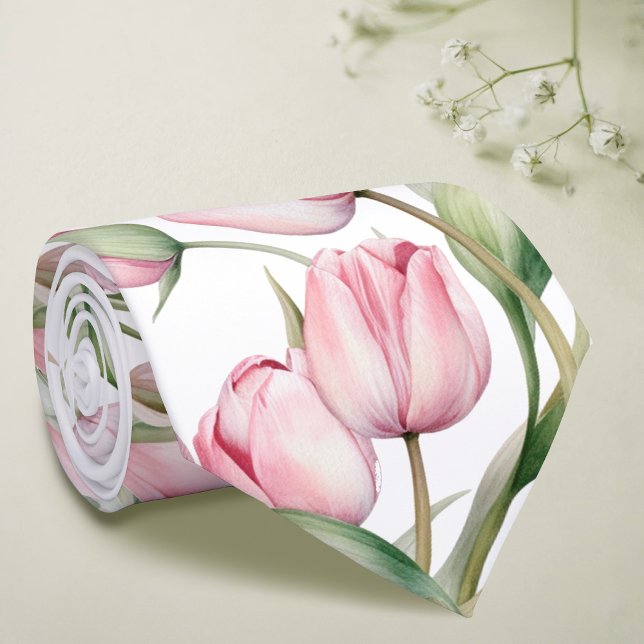 Tulips Neck Tie Krawatte (Von Creator hochgeladen)