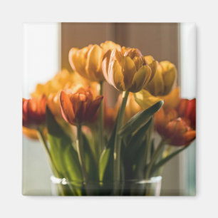 Tulips Orange Blume Magnet