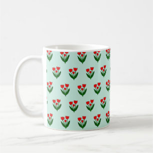 Tulips Pattern Kaffeetasse